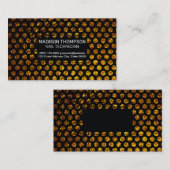 Golden Flake Polka Dots Visitenkarte (Vorne/Hinten)
