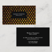 Golden Flake Polka Dots Visitenkarte (Vorne/Hinten)
