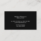 Golden Flake Polka Dots Visitenkarte (Rückseite)