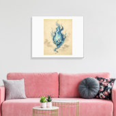 Golden Flame Onibi Geist Leinwanddruck (Insitu (Wohnzimmer))