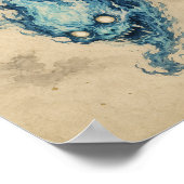 Golden Flame Onibi Spirit Poster (Ecke)