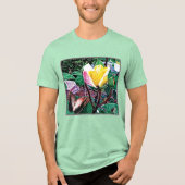 Golden Flame T-Shirt Tri-Blend Shirt (Vorderseite)