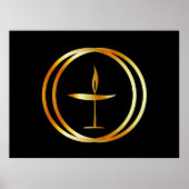 Golden Flaming Chalice Poster (Vorne)