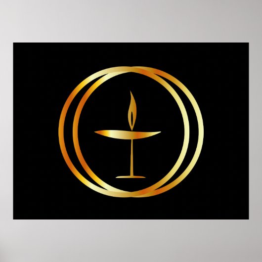 Golden Flaming Chalice Poster (Vorne)
