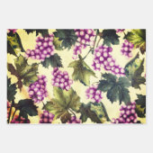 Golden Flare, Crimson Nouveau und Trauben & Weintr Geschenkpapier Set (Vorderseite 3)