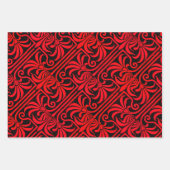 Golden Flare, Crimson Nouveau und Trauben & Weintr Geschenkpapier Set (Vorderseite 2)