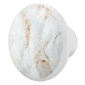 Golden Flecked White Marble Keramikknauf (Rechts)