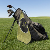 Golden Flecks Victoria Name Design, Golfhandtuch (Gras)