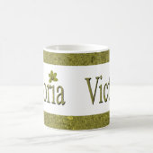 Golden Flecks Victoria Name Design, Kaffeetasse (Mittel)