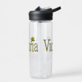 Golden Flecks Victoria Name Design, Trinkflasche (Links)
