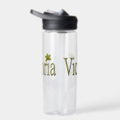 Golden Flecks Victoria Name Design, Trinkflasche (Rechts)