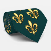Golden Fleu de lis Krawatte (Gerollt)