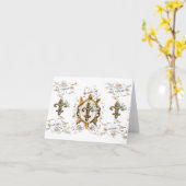 Golden fleur de Li Note Cards Karte (Gelbe Blume)