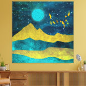 Golden Flock Leinwanddruck (Insitu (Wohnzimmer))