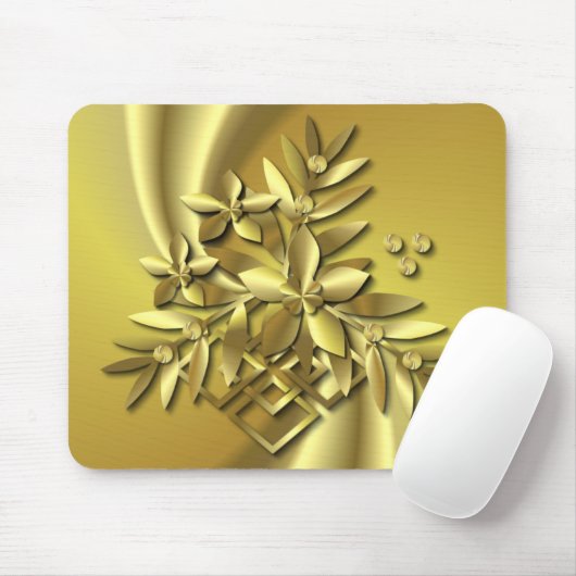 GOLDEN FLORAL #2 ~ Mousepad (Mit Mouse)