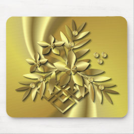 GOLDEN FLORAL #2 ~ Mousepad