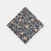 Golden Floral Arts and Crafts Inspiriert Serviette (Ecke)