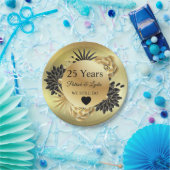 Golden Floral Boho 25-jähriges Jubiläum - WIR MACH Pappteller (Party)