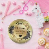 Golden Floral Boho 25-jähriges Jubiläum - WIR MACH Pappteller (Party)