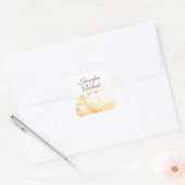 Golden Floral Brie and Groom Wedding Sticker (Umschlag)