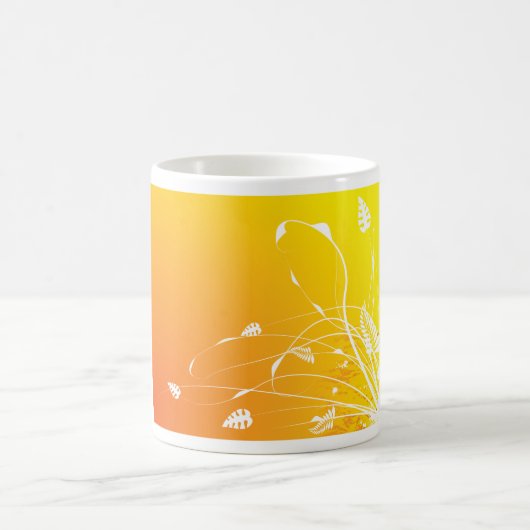 Golden Floral Coffee Tasse (Mittel)