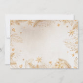 Golden Floral Crad Einladung (Rückseite)