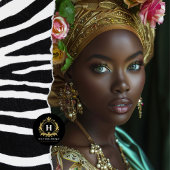 Golden Floral Crown Regal Seidenpapier