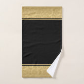 Golden Floral Damask Badhandtuch Set (Handtuch)