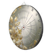 Golden Floral Dartboard Dartscheibe (Vorderseite rechts)