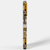 Golden Floral Fusion - Eleganter Fall Case-Mate iPhone Hülle (Rückseite / Rechts)