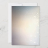 Golden Floral Holiday Party Invitation Einladung (Rückseite)