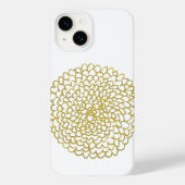 Golden Floral Mandala Phone Case (Rückseite)