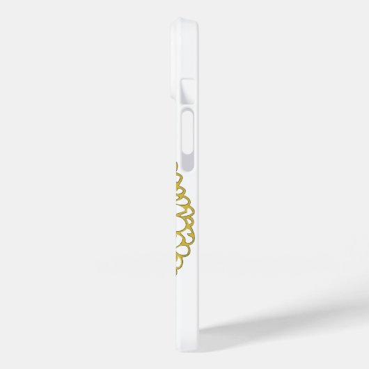 Golden Floral Mandala Phone Case (Rückseite / Links)