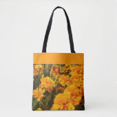 Golden Floral Marigold Blume Tasche (Vorderseite)