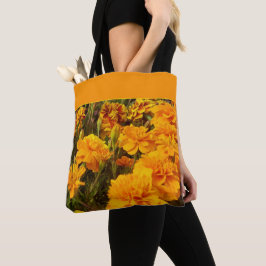 Golden Floral Marigold Blume Tasche