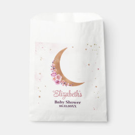 Golden Floral Moon Babydusche Geschenktütchen
