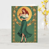 Golden Floral Mother Card Karte (Gelbe Blume)