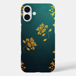 Golden Floral Motiv iPhone Case