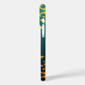 Golden Floral Motiv iPhone Case (Rückseite / Links)