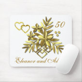 GOLDEN FLORAL ~ Mousepad (Mit Mouse)