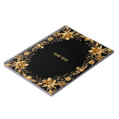 Golden Floral Notebook Notizblock (Linke Seite)