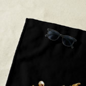 Golden Floral Ornate Beach Towel Strandtuch (Beispiel)