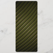 Golden Floral Ornate Frame Menu Menükarte (Rückseite)