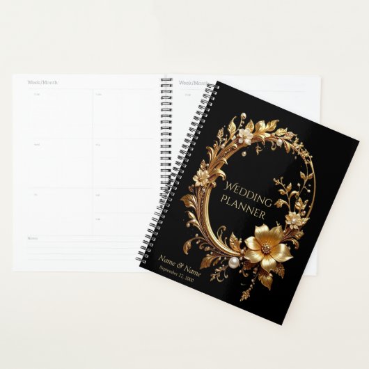 Golden Floral Ornate Frame Planner Planer (Anzeige)