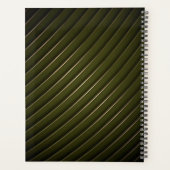 Golden Floral Ornate Frame Planner Planer (Rückseite)