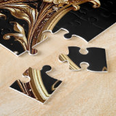 Golden Floral Ornate Jigsaw Puzzle (Seite)