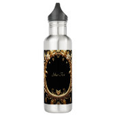 Golden Floral Ornate Water Bottle Edelstahlflasche (Links)