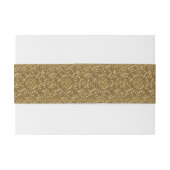 Golden Floral Swirl Wedding Bly Band (Rückseitenbeispiel)
