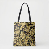 Golden Floral  Tote Bag Tasche (Vorderseite)