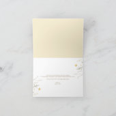 Golden Floral | Wildblume Dankeschön Karte (Innenseite)